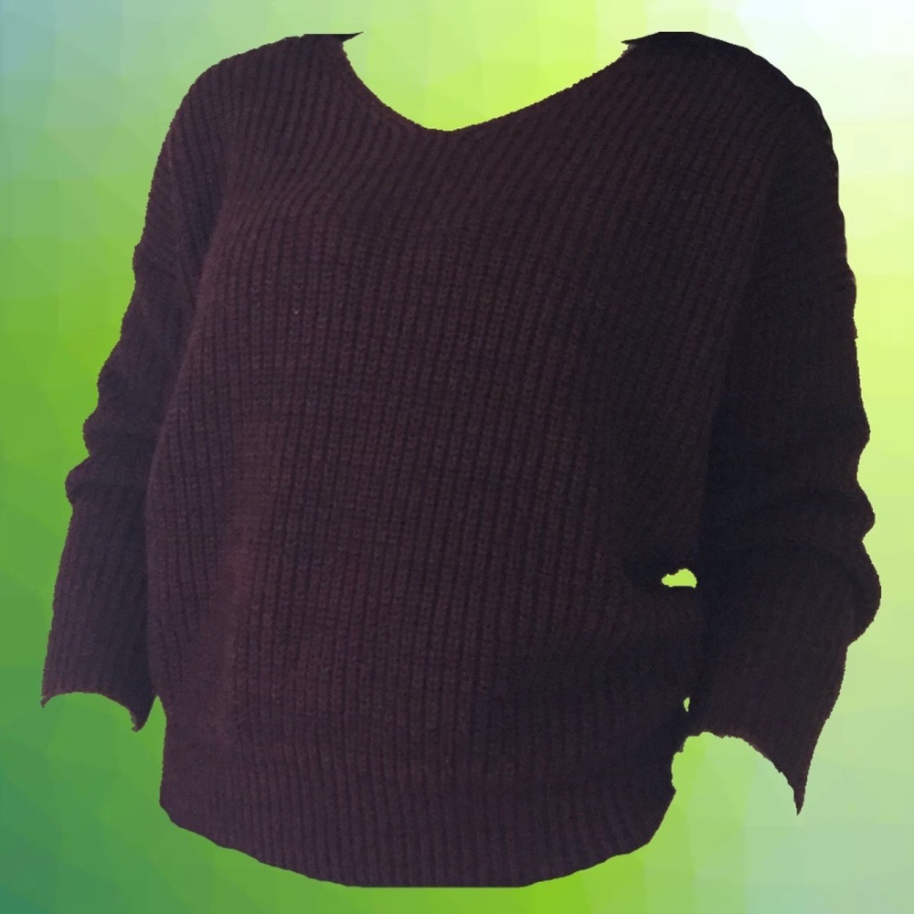 IRIS Knit Back Knot Sweater